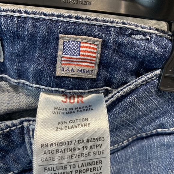 Ariat Women's FR Jeans 30 R Cat 2 Fire Resistant Mid Rise Boot Cut Thick Stitch - Picture 4 of 9